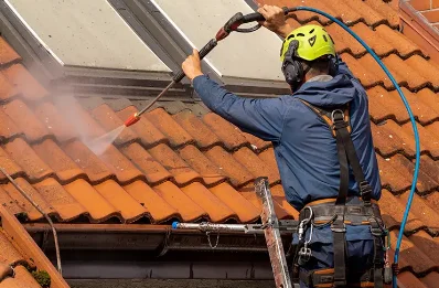 Démoussage et hydrofuge de toiture à Charnod